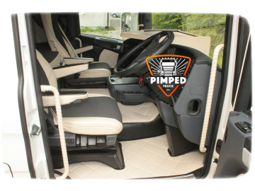 Scania R series 2006 -  NOW Eco Leather Engine cover & Floor mats