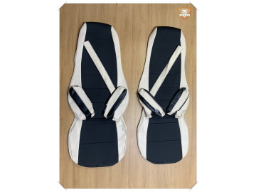 SCANIA seats covers beige black fabric/eco leather 