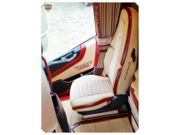 VOLVO FH4/ FH5/ FM after 2013 ECO LEATHER ALCANTARA SEAT COVERS