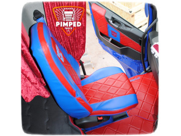 VOLVO FH4/ FH5/ FM after 2013 FULL ECO LEATHER SEAT COVERS