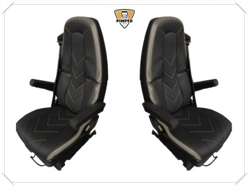 VOLVO FH4/ FH5/ FM after 2013 FULL ECO LEATHER SEAT COVERS (v)
