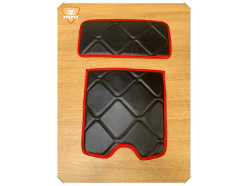 SCANIA Small dash mats black/red